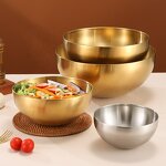 Stainless steel Korean salad bowl