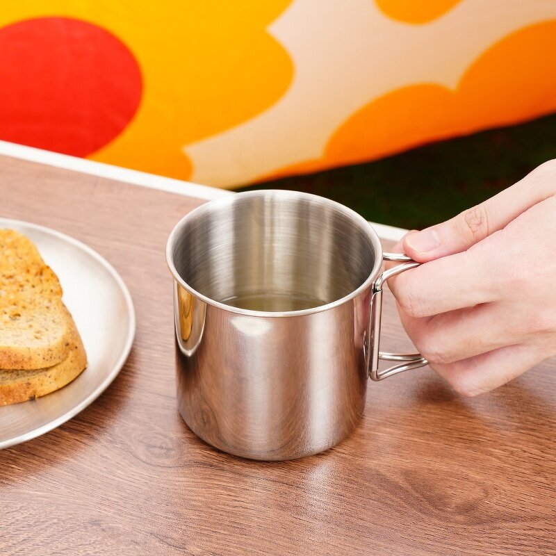 Camping Mug Manufacturer - 304 Stainless Steel Collapsible Portable for Coffee Beer Travel
