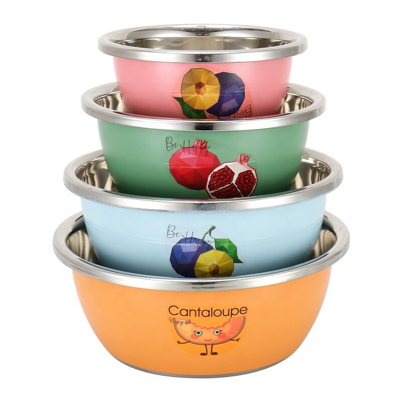 Mixing Bowl Set Manufacturer - Stainless Steel Color Seasoning Cylinder Large Capacity