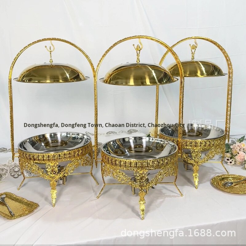 Dining Stove Factory - Stainless Steel Gold Arabian Style Wrought Iron Hollow Hanging