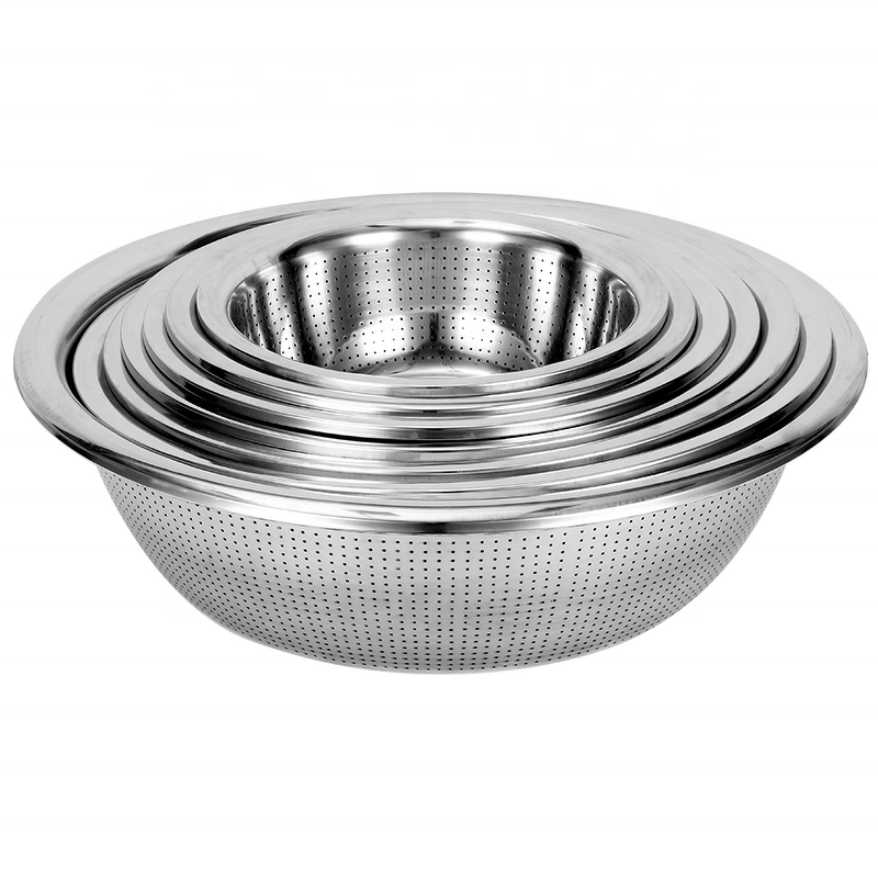 Kitchen Strainer Basket Factory - Hot Selling Stainless Steel Large Colander for Wash Rice