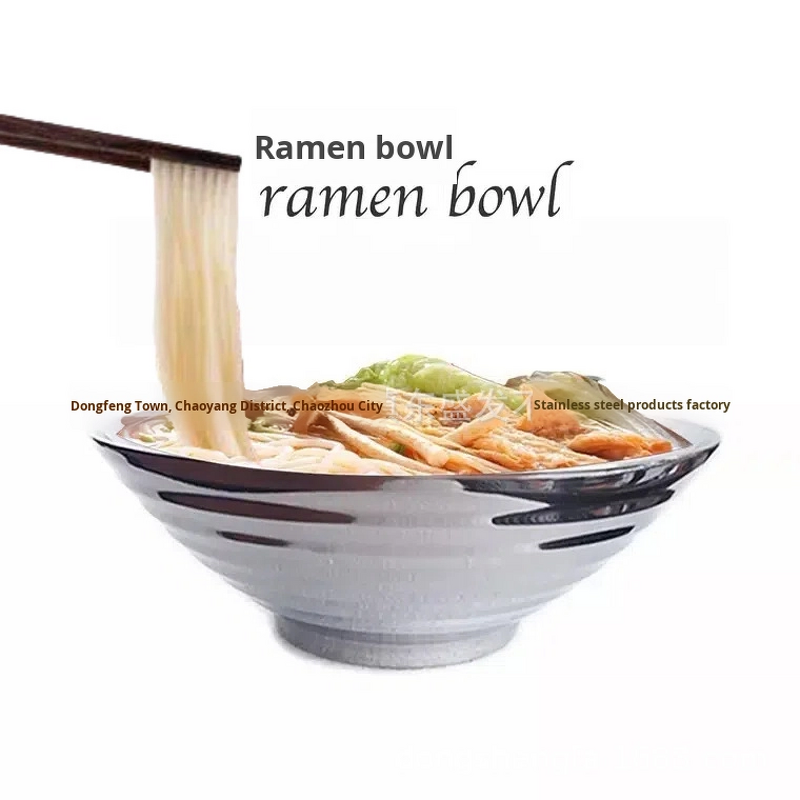 Insulated Bowl Factory - 304 Stainless Steel Conical Double-Layer Thickened Japanese