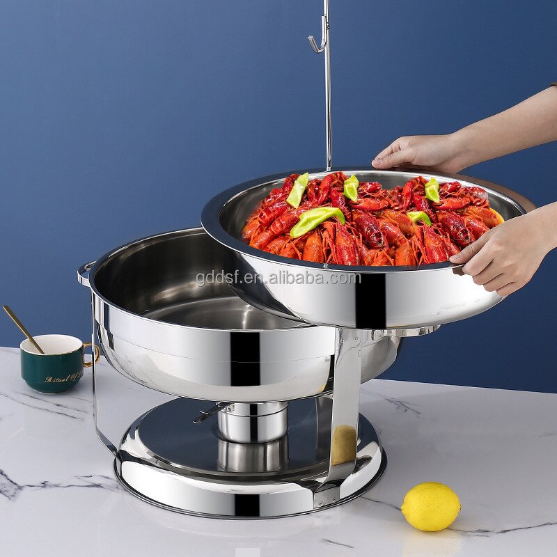 Chafing Dish Manufacturer - Stainless Steel Hanging Cover for Luxury Hotel Restaurant Buffet Sets