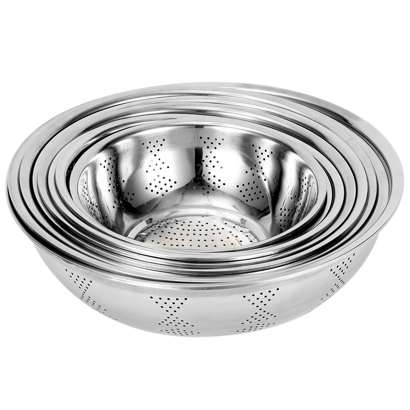 Fruit Washing Basin Manufacturer - 201 Stainless Steel Household Drain Basket Leaking Basin