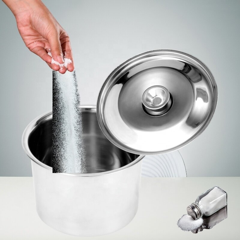 Spice Container Factory - Thickened Stainless Steel with Lid for Kitchen Food & Oil