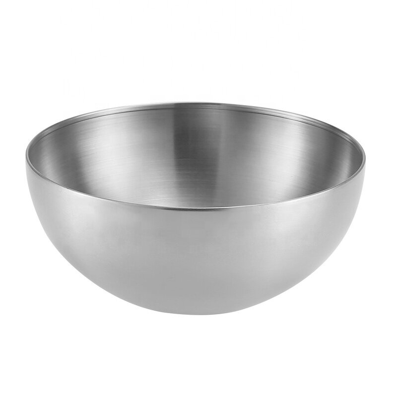 Salad Bowl Set Manufacturer - Korean Style Stainless Steel Gold Silver for Serving Fruit Soup