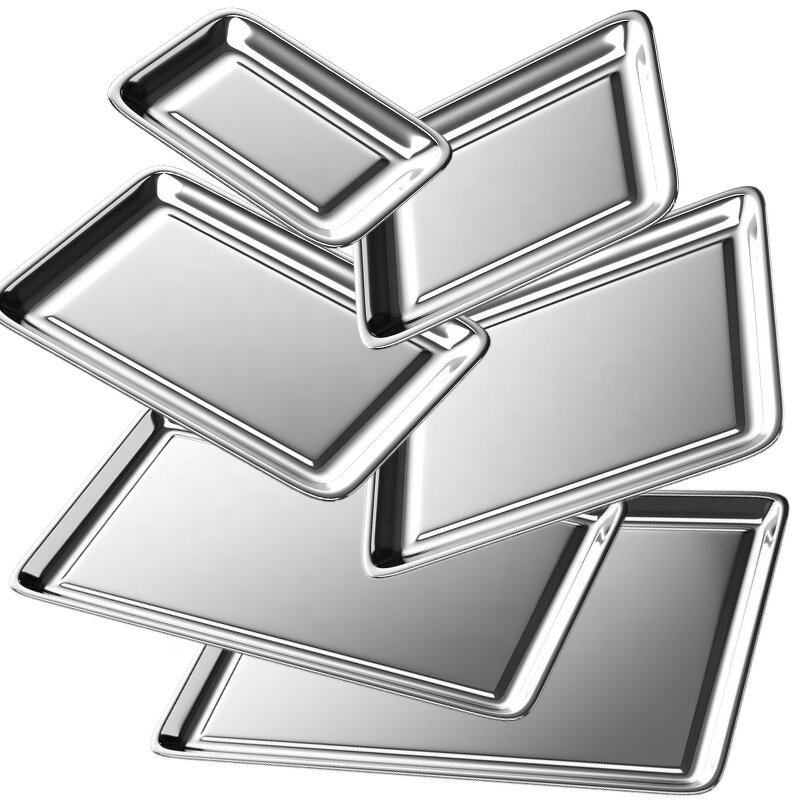 Square Tray Manufacturer - Stainless Steel Multifunctional for Dental Medical BBQ Baking Cookie