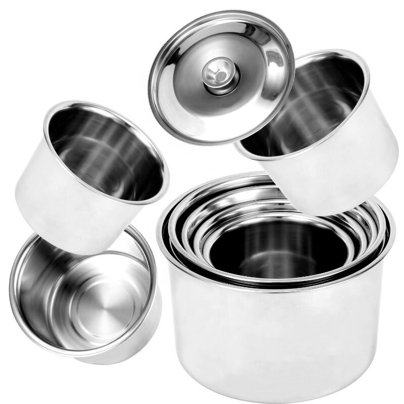 Spice Container Factory - Thickened Stainless Steel with Lid for Kitchen Food & Oil