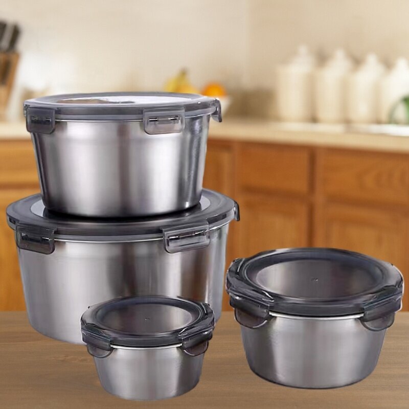 Food Storage Container Manufacturer - Hot 304 Stainless Steel Sealed Bento Preservation Box