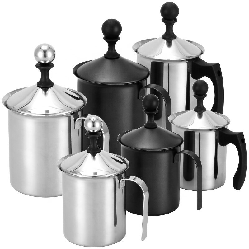 Milk Frother Manufacturer - 400ml/800ml Stainless Steel Handheld for Coffee Latte & Bubbler