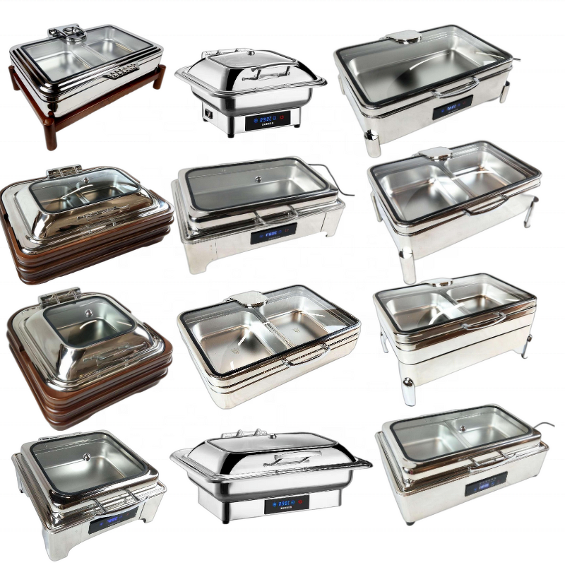 Buffet Stove Manufacturer - Stainless Steel Square Double Lattice for Hotel Restaurant Catering