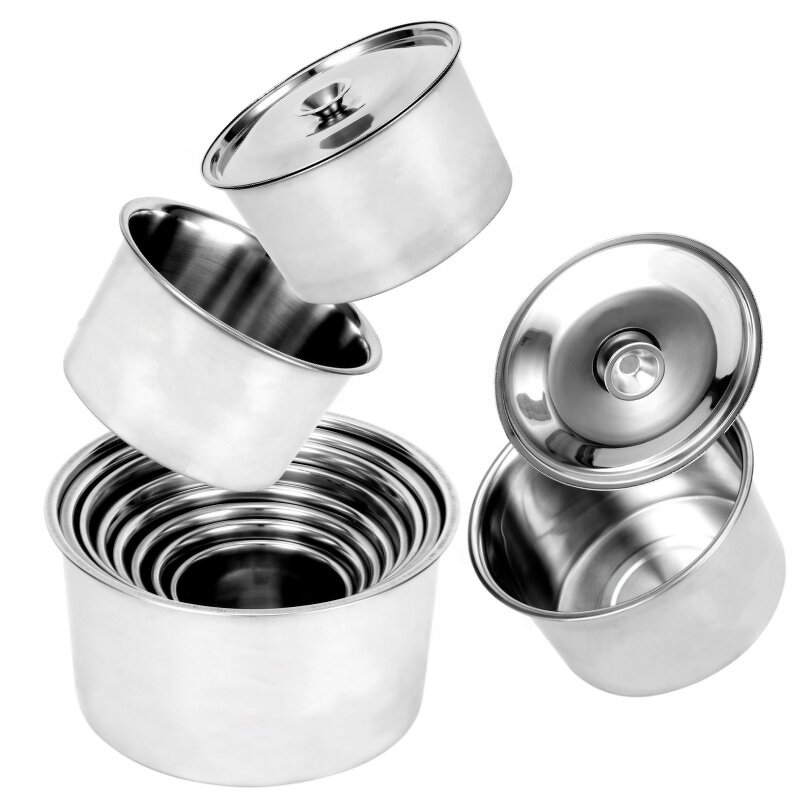 Seasoning Pot Manufacturer - Stainless Steel Food Storage Container with Covered Cylinder