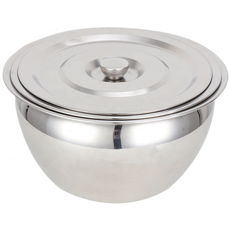 Salad Bowl Manufacturer - Hot Sale Stainless Steel with Lid for Fruit Salad Oil Pot Mixing