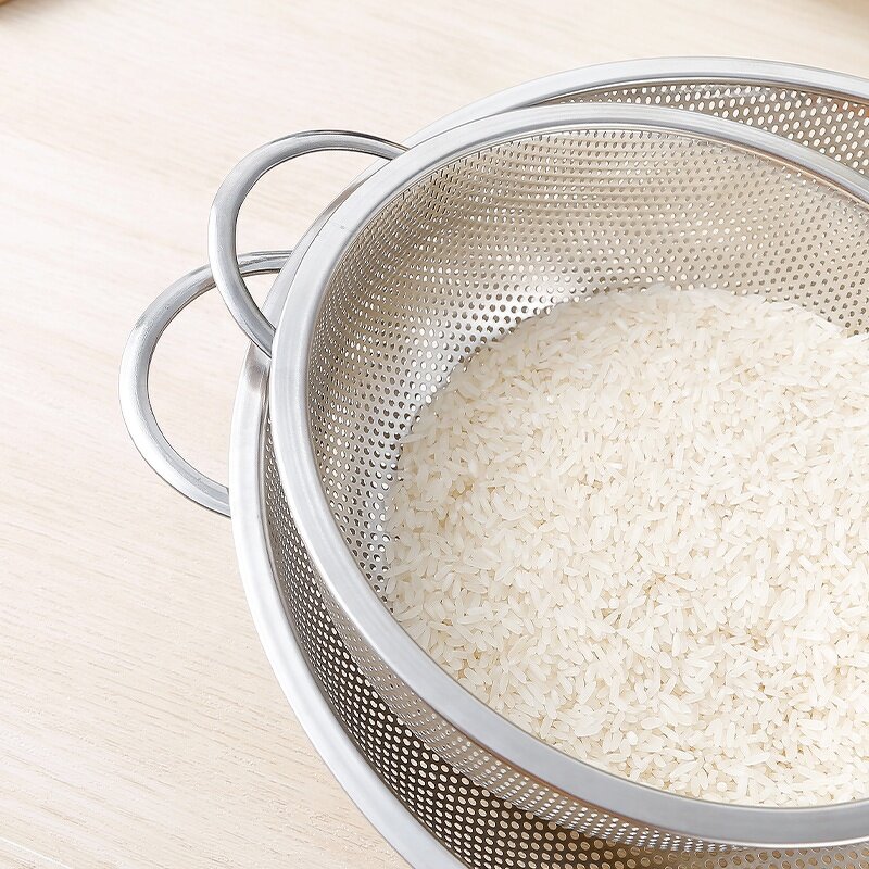 Kitchen Colander Bowl Manufacturer - Multifunction Stainless Steel with Handle for Wash Rice