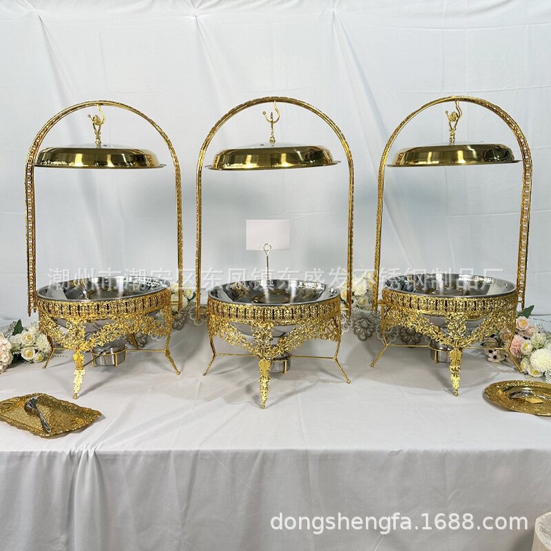 Dining Stove Factory - Stainless Steel Gold Arabian Style Wrought Iron Hollow Hanging