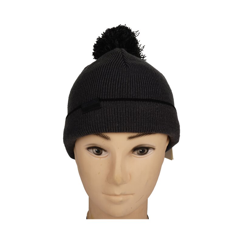 Winter Hat Manufacturer - Unisex 100% Cotton Breathable Waterproof Knitted Beanie Multitone Pom-Pom