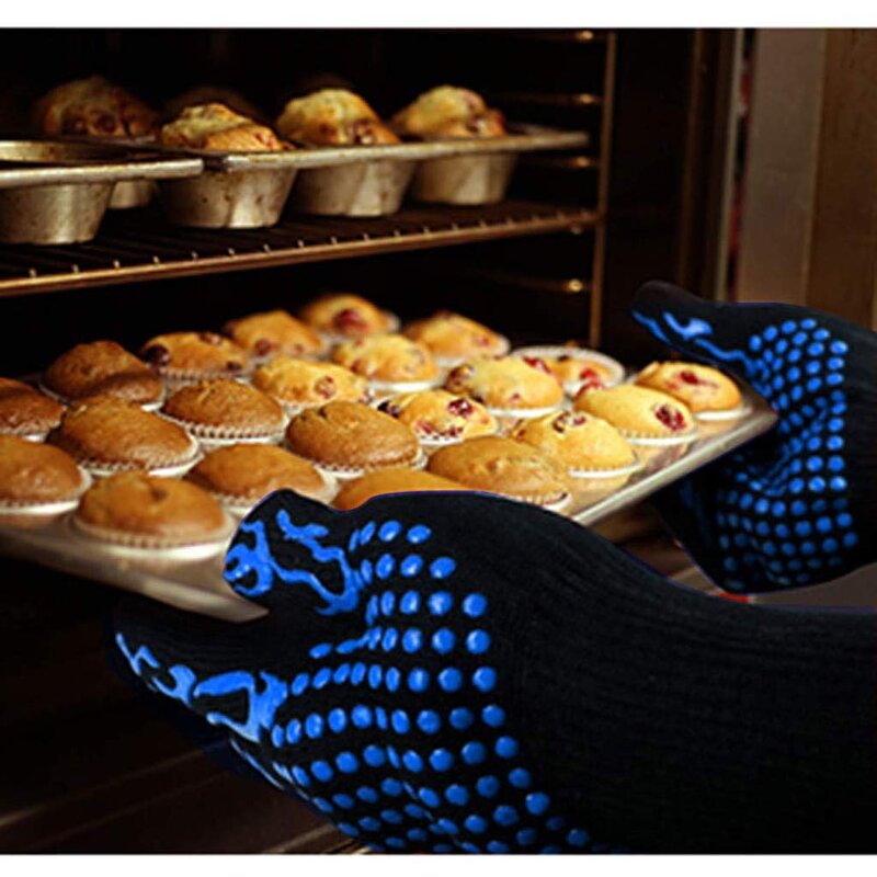 Kitchen Gloves Manufacturer - Barbecue Silicone Non-Slip Cooking Hot for Grilling Baking Welding
