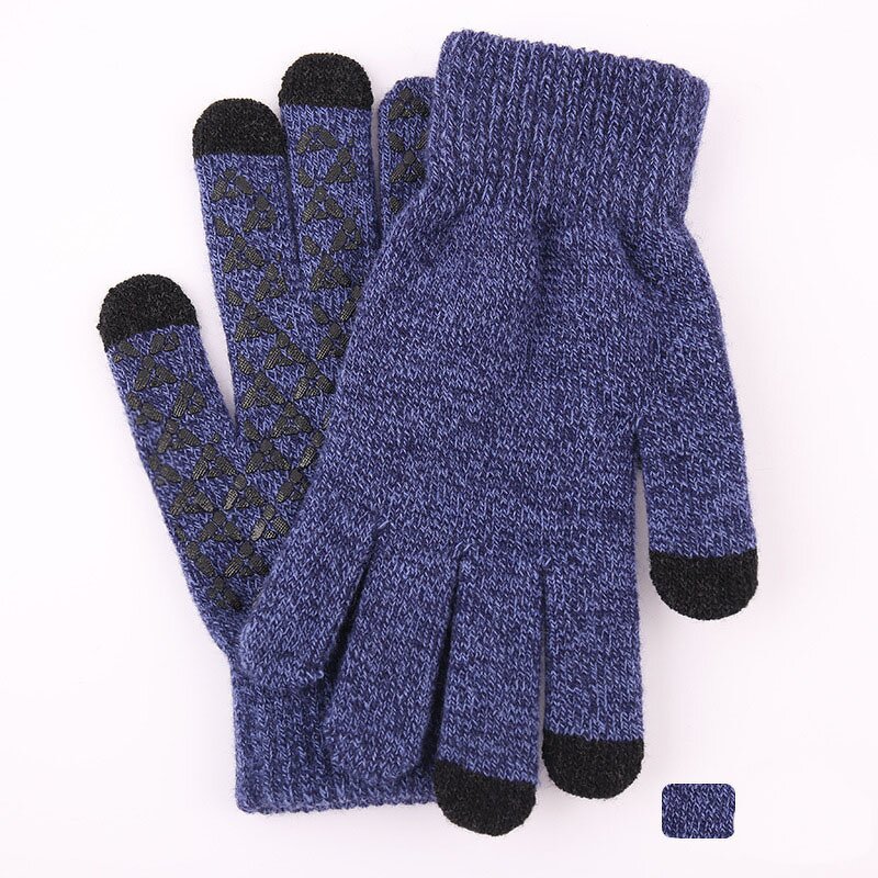 Sports Gloves Manufacturer - Winter Everyday Keep Warm Polyester Knitted Breathable Wrist-Length