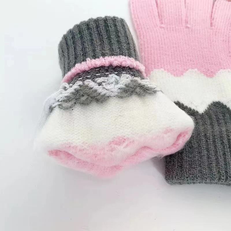 Winter Gloves Manufacturer - Customized Adult Warm Acrylic Knitted Plain Style for Screen Outdoor