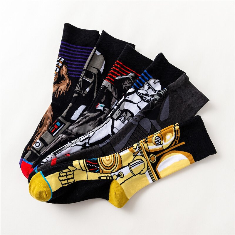 Socks Manufacturer - Men's Custom Logo Cotton No Show Ankle Crew Knee High Jacquard Print
