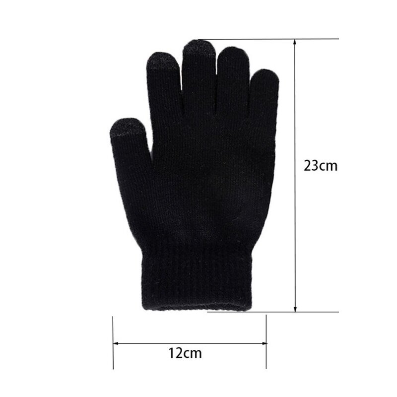 Cycling Gloves Manufacturer - Wholesale Anti-Anti Sports Soft Elastic Cuff Winter Knit Touchscreen