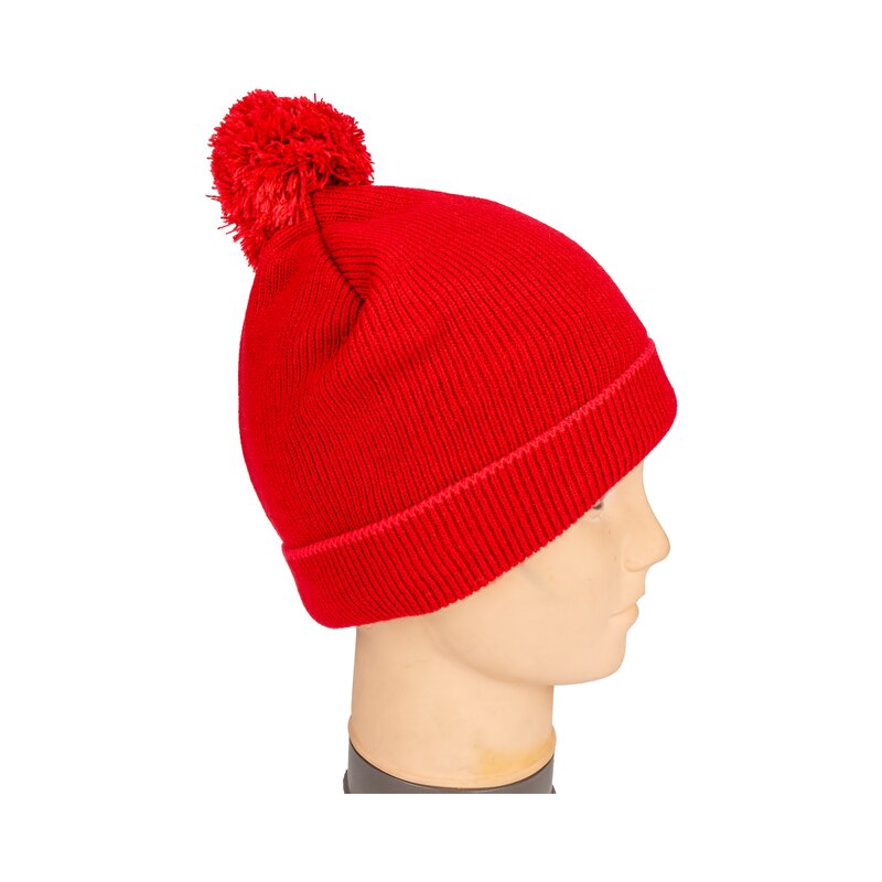 Winter Hat Manufacturer - Women's 100% Cotton Knitted Skull Cap Pom-Pom Beanie with Camouflage