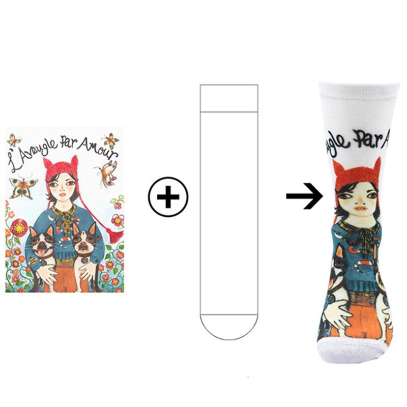 Socks Manufacturer - Men's Custom Logo Crew Knee High Jacquard Print Cotton No Show Ankle