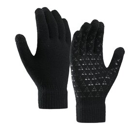 Winter Gloves Manufacturer - Custom Logo for Men Thick Fabric Touch Screen Warm Anti-Slip