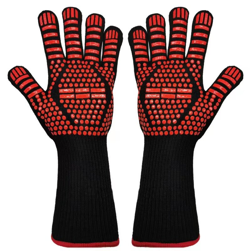 Safety Gloves Manufacturer - Customized Aramid Barbecue Oven 932F Extreme Heat Resistant for Cooking