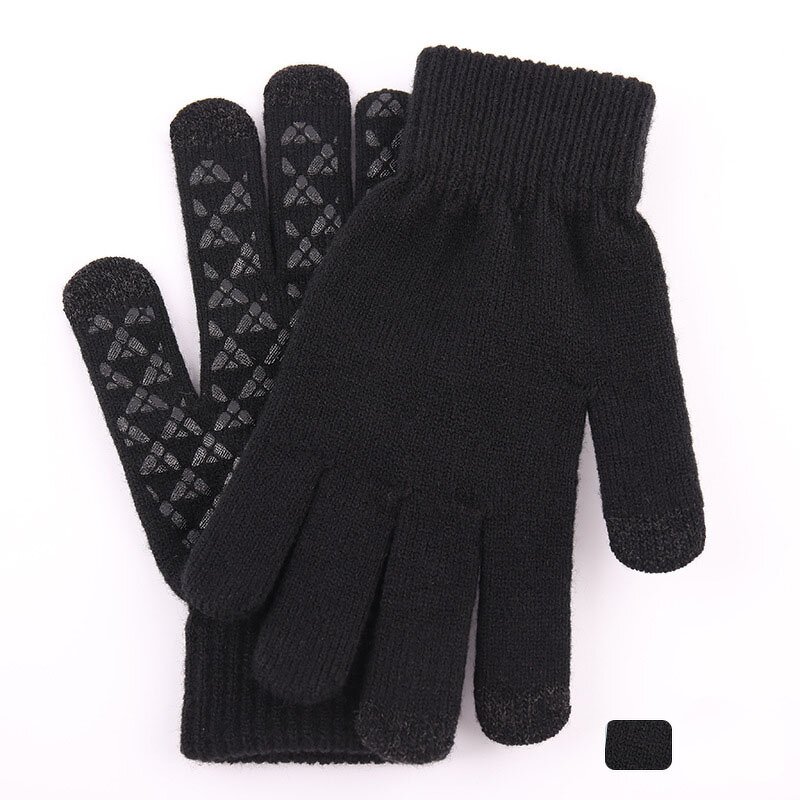 Sports Gloves Manufacturer - Winter Everyday Keep Warm Polyester Knitted Breathable Wrist-Length