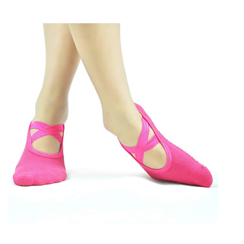 Yoga Socks Manufacturer - Custom Women's Anti-Slip Non-Skid with Logo on Cuff Bottom