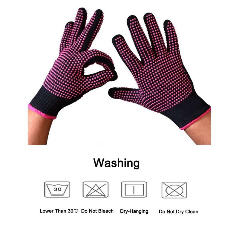 Heat Resistant Gloves Manufacturer - Sample for Hair Styling Curling Iron Kevlar Cotton Anti-Slip