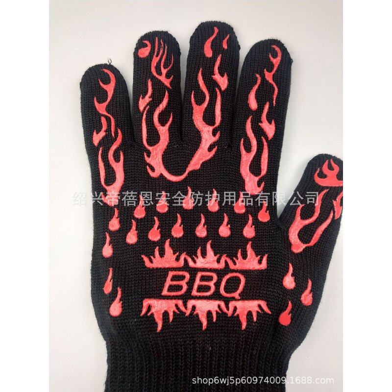 Safety Gloves Manufacturer - Customizable Color Kevlar BBQ Fire Retardant Heat Resistant 500/800