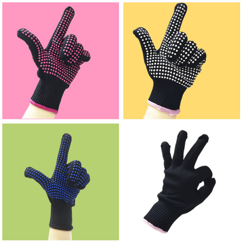 Heat Resistant Gloves Manufacturer - Curling Iron Hair Straightener Anti-slip Gel Heat Insulation