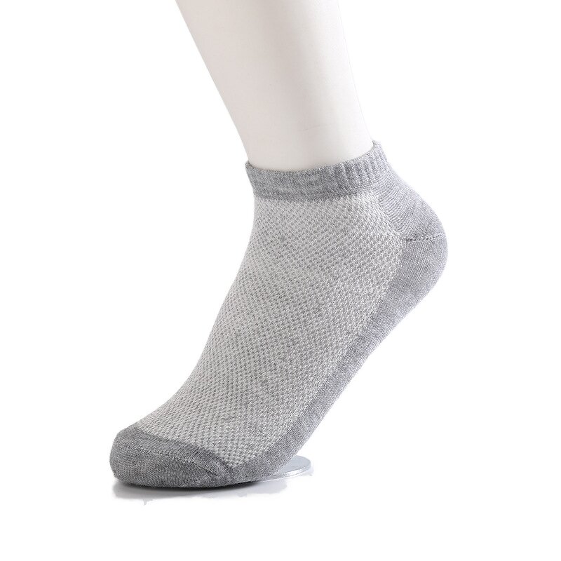 Sports Socks Manufacturer - Men's Summer Breathable Ankle-Thin Moisture-Wicking with Bottom Logo