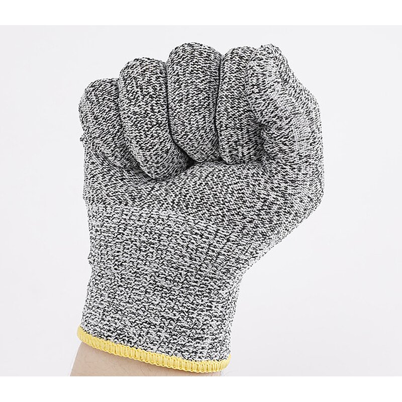 Work Gloves Manufacturer - En388 String Knit HPPE Level 5 Cut-Resistant Anti-Cut PU for Glass