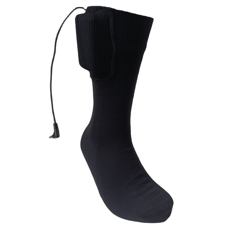 Heating Socks Manufacturer - Winter Crew Knitted USB Rechargeable Waterproof Bottom Logo