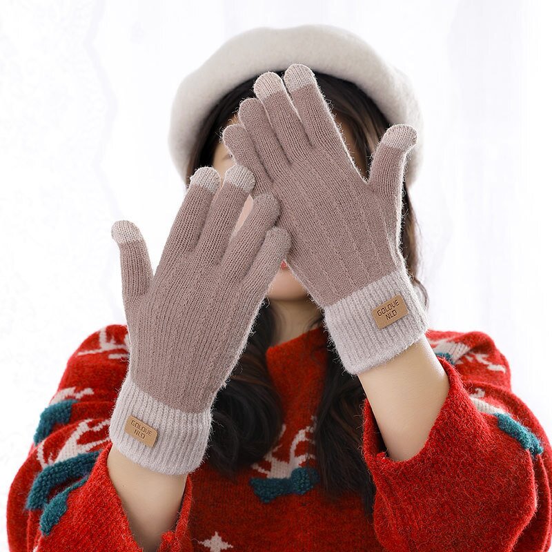 Winter Gloves Manufacturer - High Quality Jacquard Knitted with Touch Screen Technology Acrylic