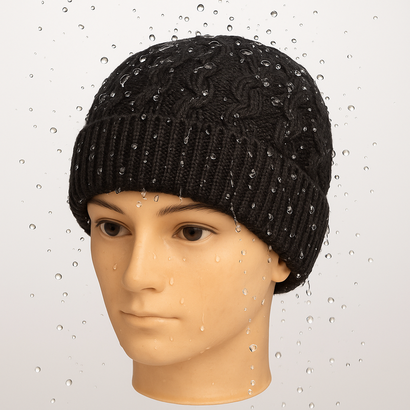 Winter Hat Manufacturer - Women's 100% Cotton Knitted Skull Cap Pom-Pom Beanie with Camouflage
