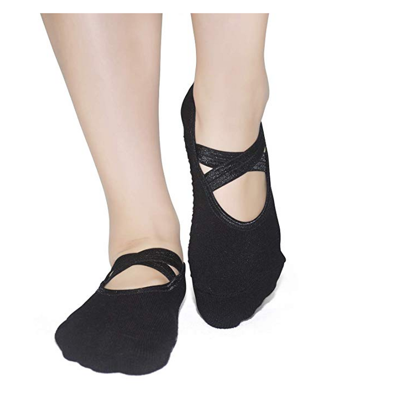 Yoga Socks Manufacturer - Custom Women's Anti-Slip Non-Skid with Logo on Cuff Bottom
