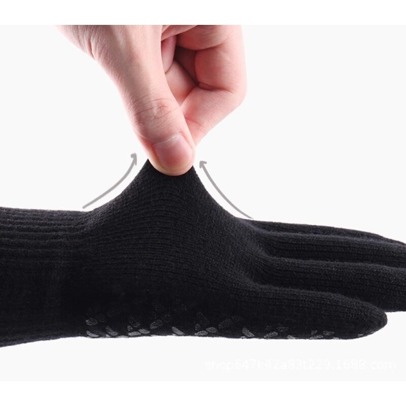 Cycling Gloves Manufacturer - Wholesale Anti-Anti Sports Soft Elastic Cuff Winter Knit Touchscreen