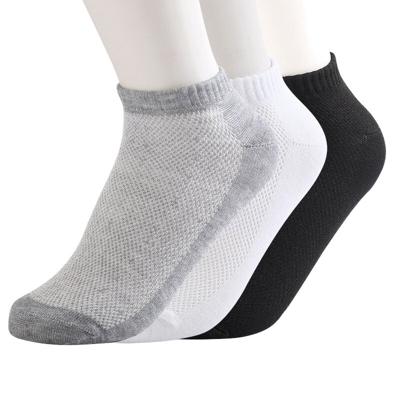 Sports Socks Manufacturer - Men's Summer Breathable Ankle-Thin Moisture-Wicking with Bottom Logo