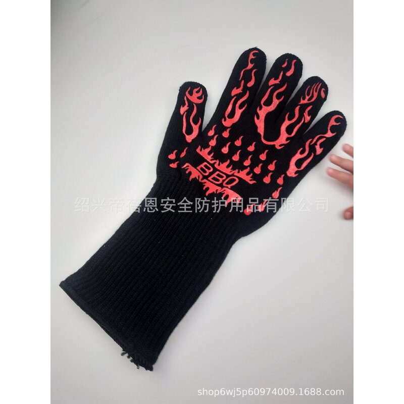 Safety Gloves Manufacturer - Customizable Color Kevlar BBQ Fire Retardant Heat Resistant 500/800