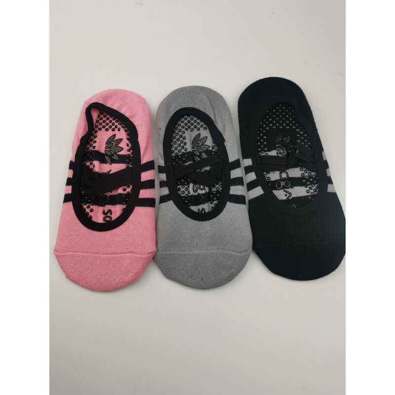 Gym Socks Manufacturer - Women's Non-Slip Sport Yoga Pilates Dance Grip with Bottom Logo