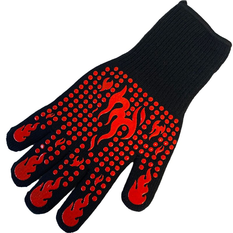 Kitchen Gloves Manufacturer - Non-Slip Silicone Hot Safety for Barbecue Grilling Baking Welding