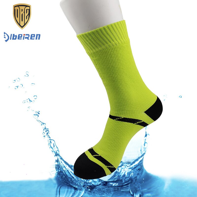 Sports Socks Manufacturer - Unisex Waterproof Breathable Crew Size with Bottom Logo and Cuff