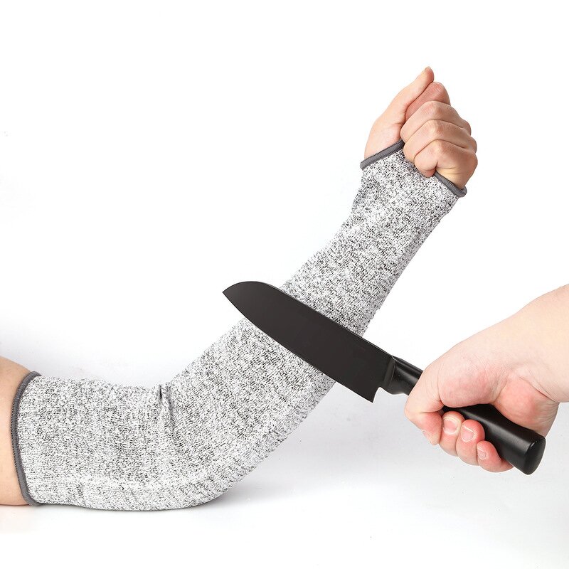 Safety Gloves Manufacturer - High-Level Cut-Resistant HPPE Arm Cover with Thumb Hole General