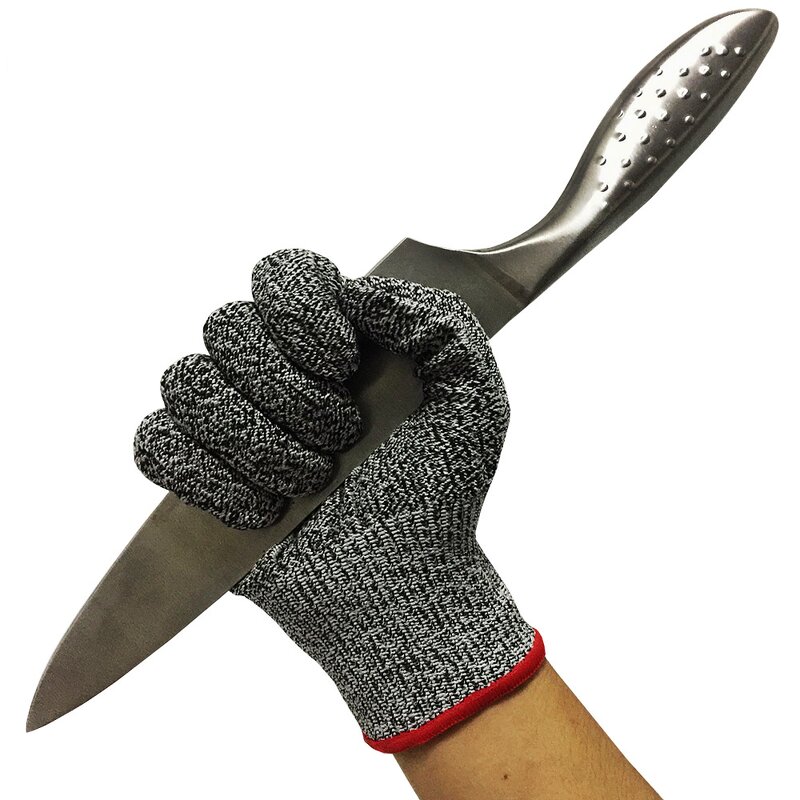 Work Gloves Manufacturer - En388 String Knit HPPE Level 5 Cut-Resistant Anti-Cut PU for Glass