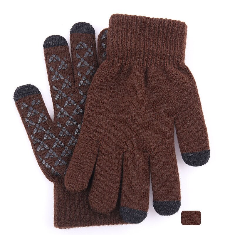 Sports Gloves Manufacturer - Winter Everyday Keep Warm Polyester Knitted Breathable Wrist-Length