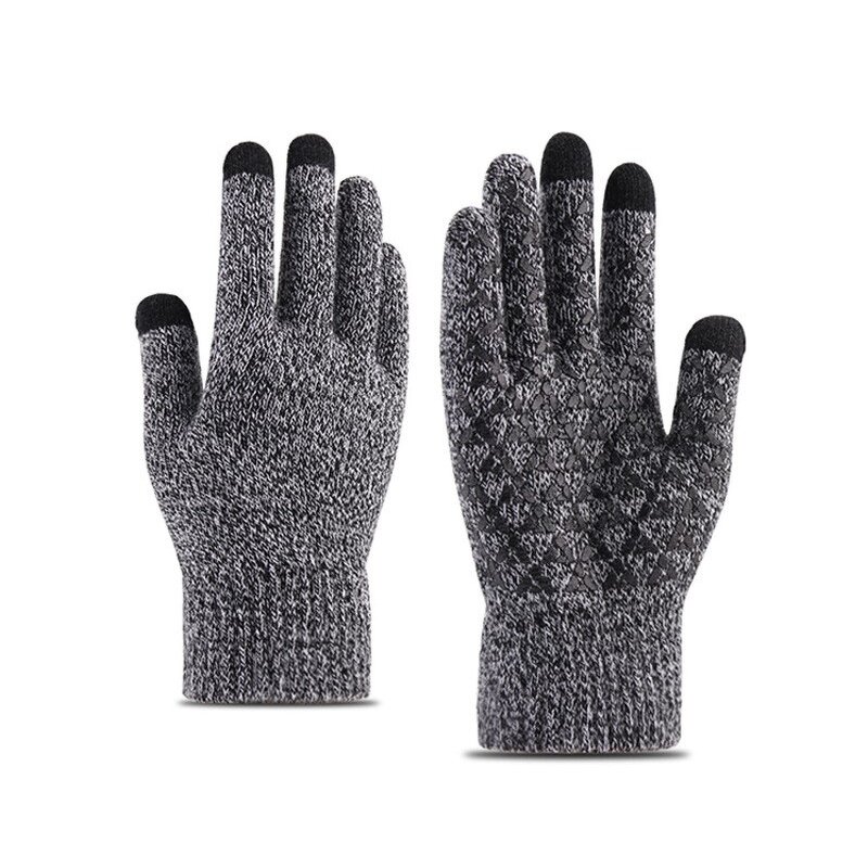 Cycling Gloves Manufacturer - Wholesale Anti-Anti Sports Soft Elastic Cuff Winter Knit Touchscreen